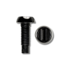 2 Black Car Number Plate Nuts x Bolts