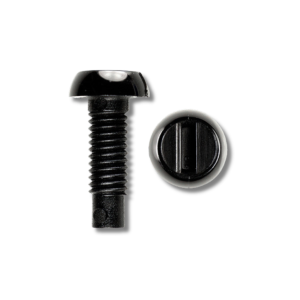 2 Black Car Number Plate Nuts x Bolts