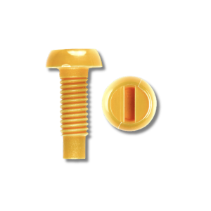 2 Yellow Car Number Plate Nuts x Bolts