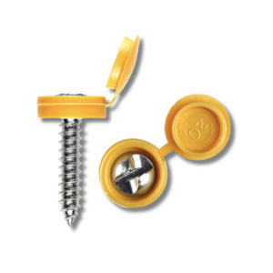 2 Yellow Car Number Plate Screw
