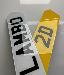 Lamborghini 2D Number Plate