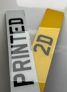 2D Printed Number Plate