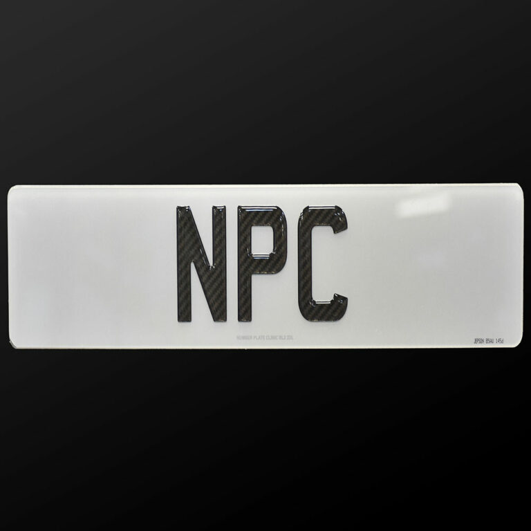Carbon Gel Number Plates