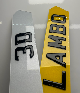 Lamborghini 3D Number Plate