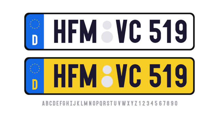 3D or 4D number plate