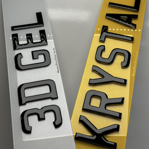 Krystal 4D Gel Number Plate