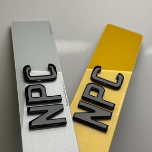 4D Bold Krystal Gel Number Plate