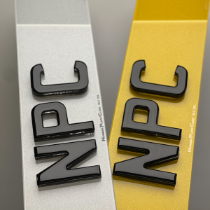 4D Gel Oil Slick Number Plate