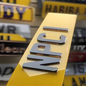 4D Rose Gold Number Plate