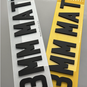 4D Matt Acrylic Number Plate