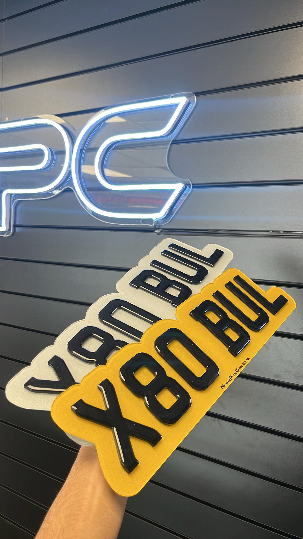 Bubble Number Plate
