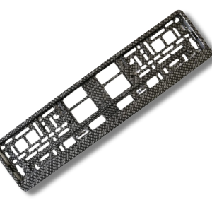 CARBON EFFECT SINGLE NUMBER PLATE HOLDER