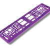 CHROME PURPLE SINGLE NUMBER PLATE HOLDER
