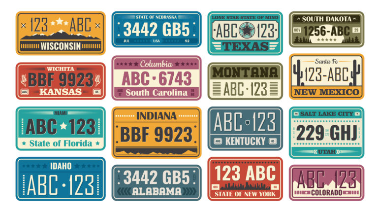 What Are Pressed Metal Number Plates?