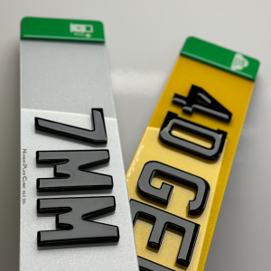 Double 4D Gel EV Number Plate