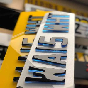 Double Topaz x Gel Number Plate