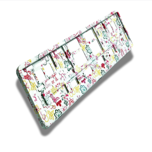 FLORAL STYLE SINGLE NUMBER PLATE HOLDER