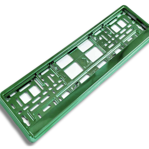 GREEN SINGLE NUMBER PLATE HOLDER