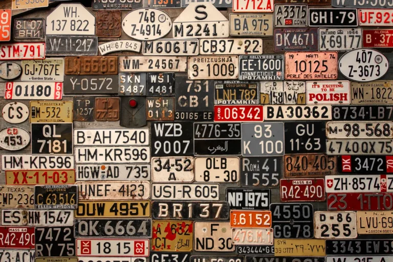 history of car number plates