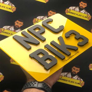 4D ROYAL GOLD BIKE PLATE