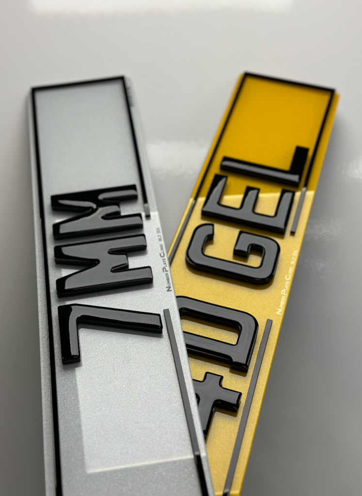 Double 4D x Gel x Boarder Number Plate