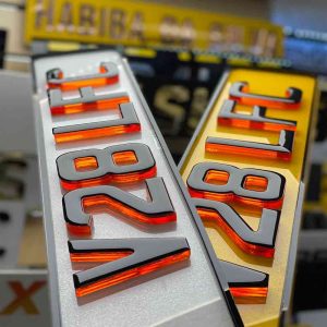 Mega Magma Number Plate