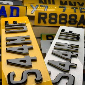 4D OREO CUSTARD GEL Number Plate