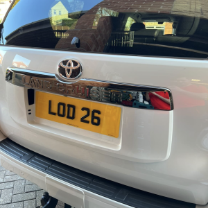 Oversize Rear Number Plate | Number Plate Clinic