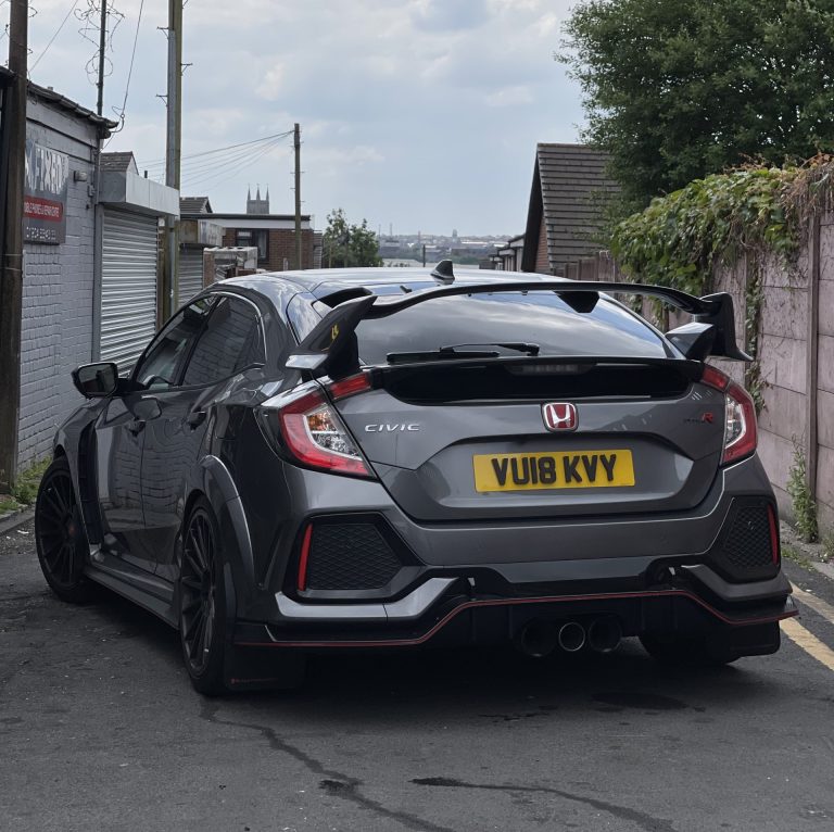 Honda Civic with Krystal x 4D Number Plate