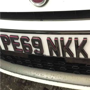 Pink Panther Number Plate