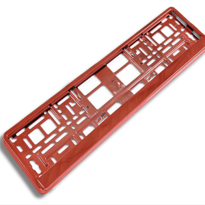 RED CHROME Single NUMBER PLATE HOLDER