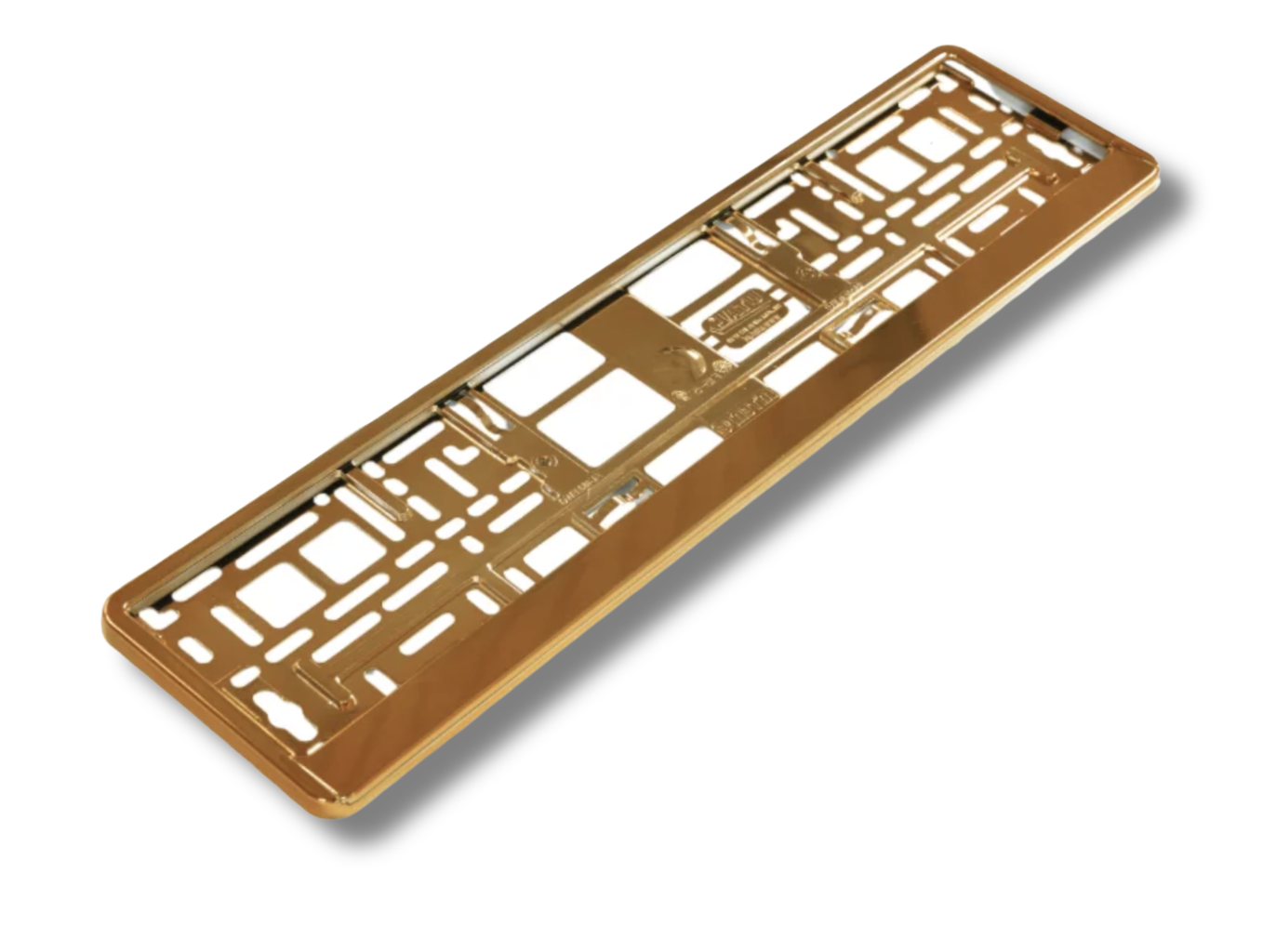 ROSE GOLD CHROME SINGLE NUMBER PLATE HOLDER