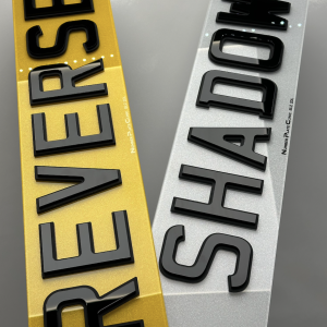 Reverse Shadow Number Plate