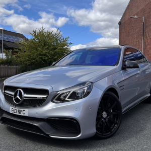 Stick on Number Plates on a C63 AMG