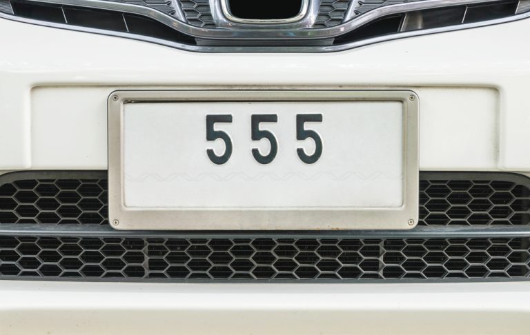 Are Square Number Plates Legal
